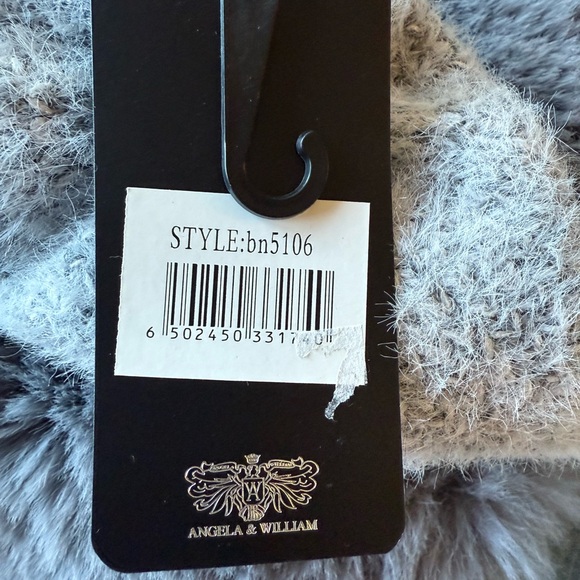 Gray Faux Fur Winter Hat - Picture 2 of 3